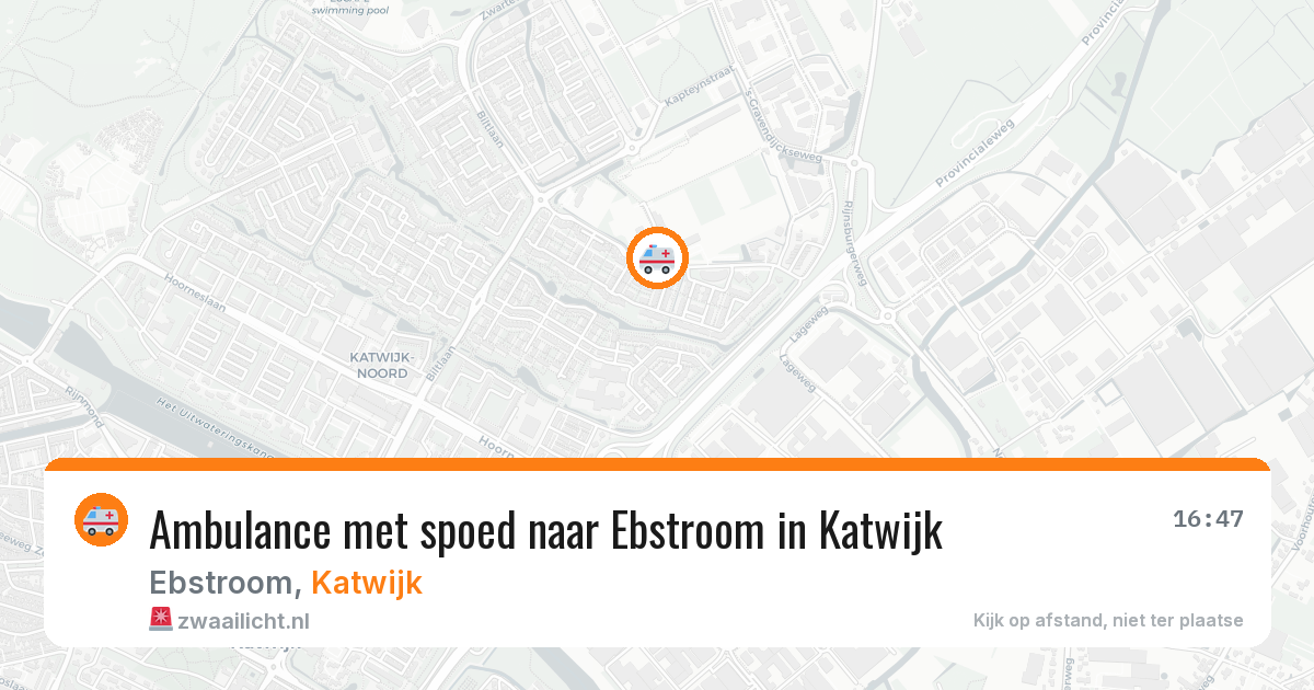 Ambulance met spoed naar Ebstroom in Katwijk — 9 jul 2026