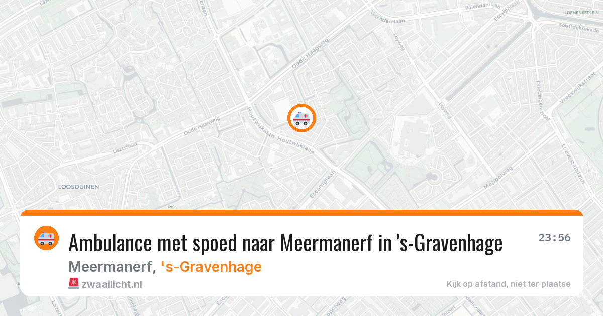 Ambulance met spoed naar Meermanerf in 's-Gravenhage — 28 mrt 2026