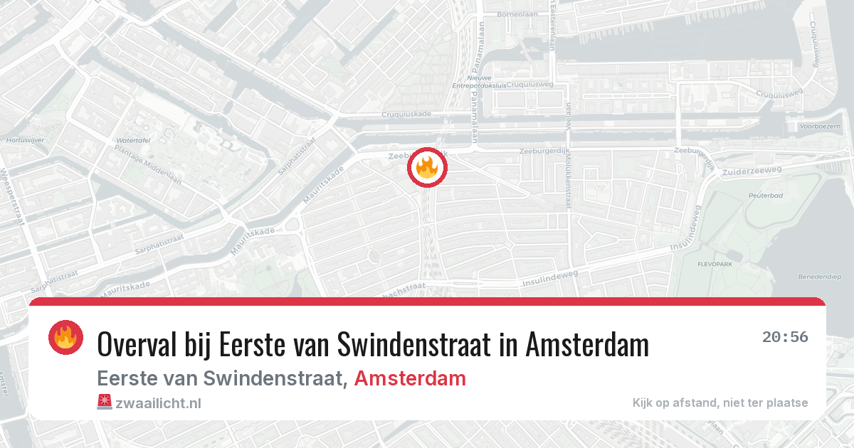 Overval bij Eerste van Swindenstraat in Amsterdam — 3 mrt 2026