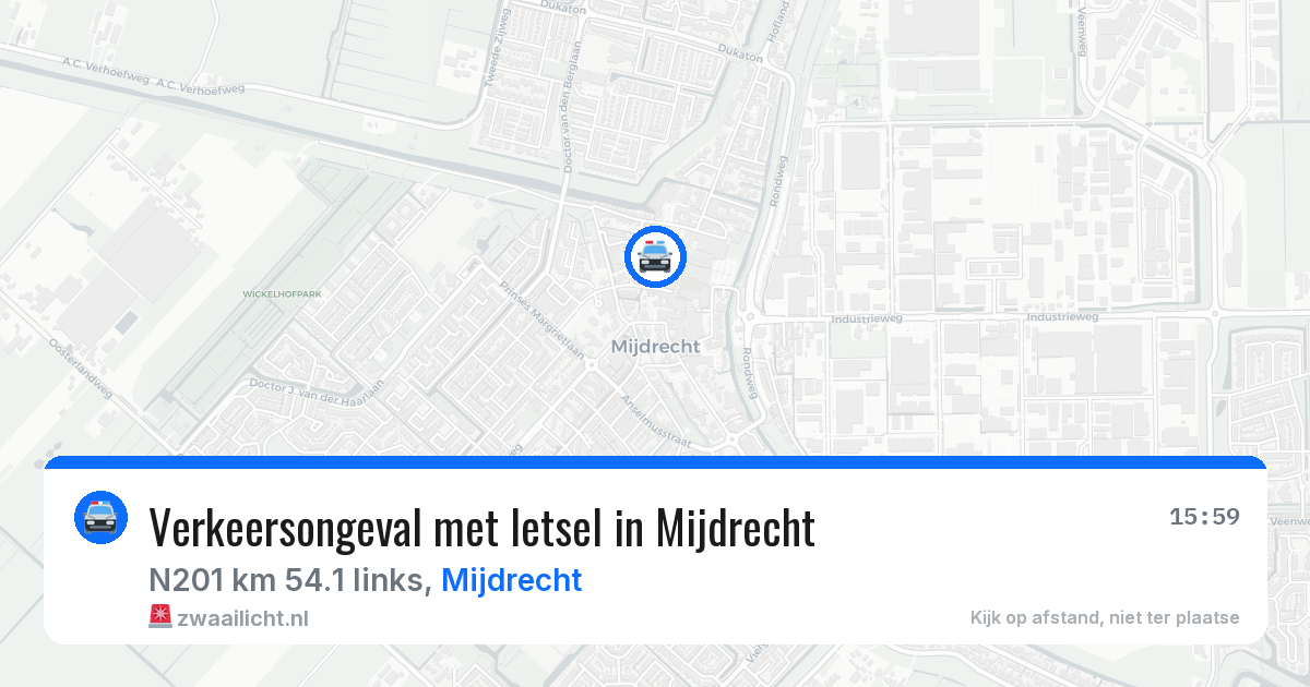 Verkeersongeval met letsel in Mijdrecht — 31 mei 2026