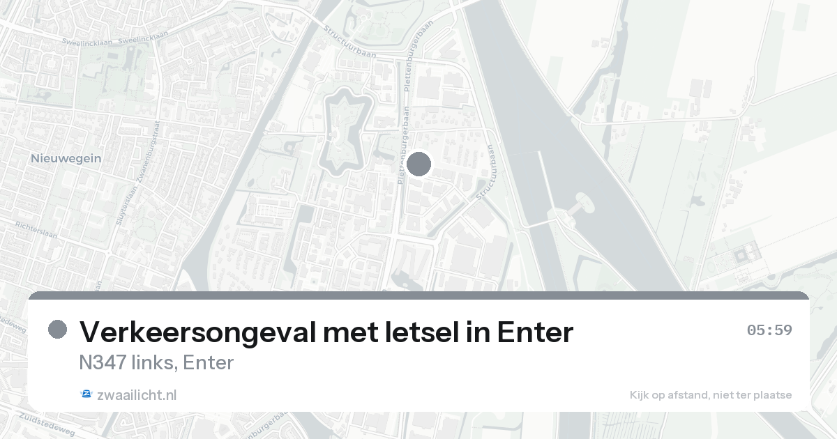 Verkeersongeval met letsel in Enter — 31 jan 2026