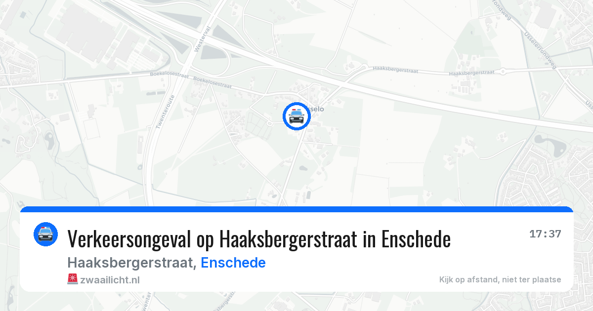 Verkeersongeval op Haaksbergerstraat in Enschede — 12 aug 2026