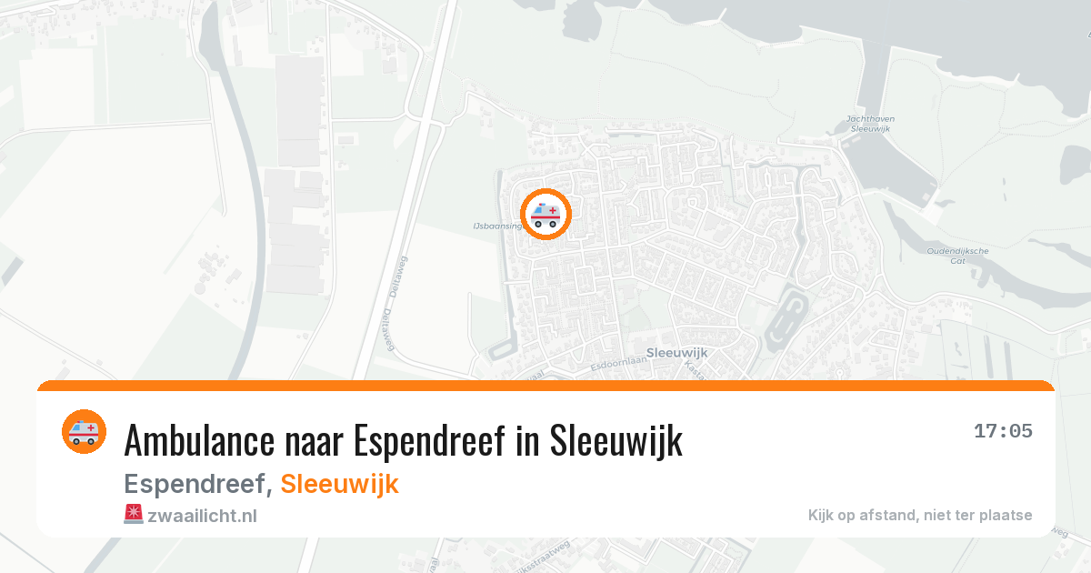 Ambulance naar Espendreef in Sleeuwijk — 29 jan 2026