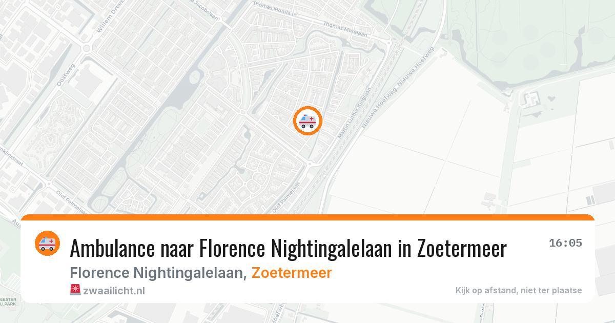Ambulance naar Florence Nightingalelaan in Zoetermeer — 1 apr 2026
