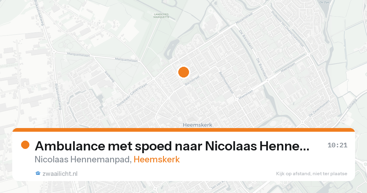 Ambulance met spoed naar Nicolaas Hennemanpad in Heemskerk — 16 aug 2026