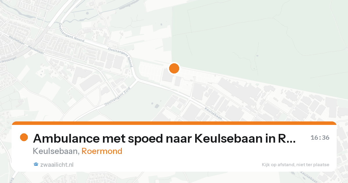 Ambulance met spoed naar Keulsebaan in Roermond — 20 aug 2026