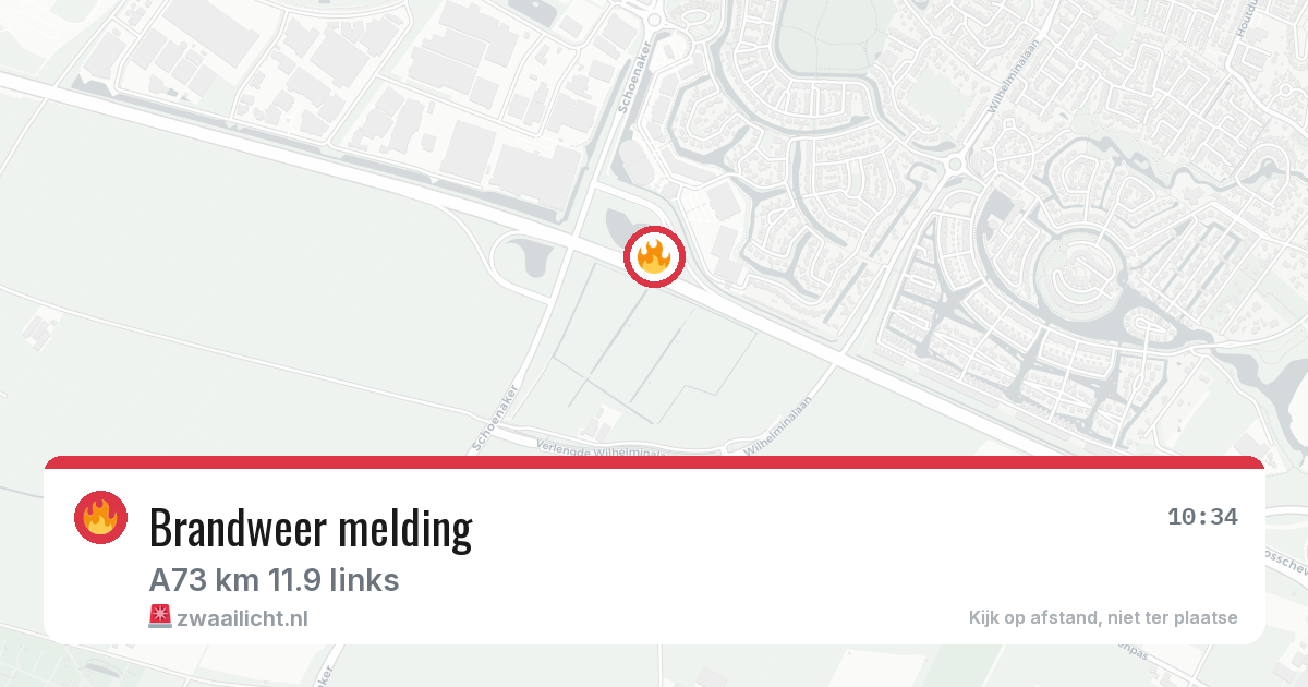 Brandweer melding — 19 jul 2026