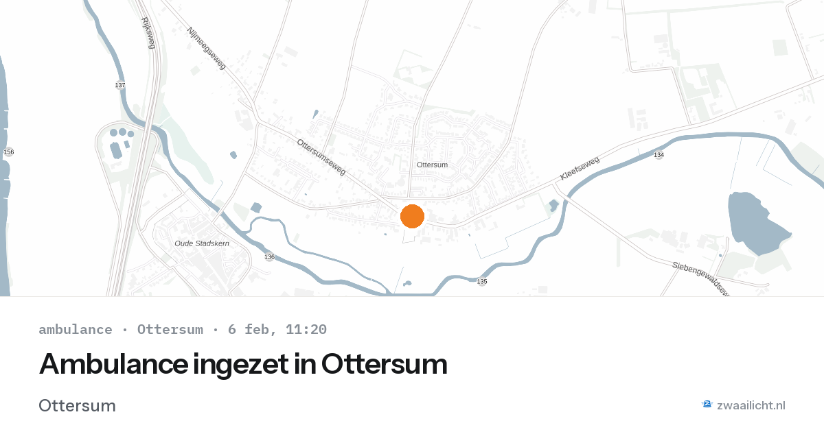 Ambulance ingezet in Ottersum — 6 feb 2026