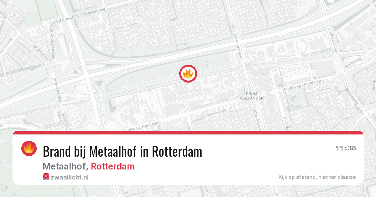 Brand bij Metaalhof in Rotterdam — 5 aug 2026