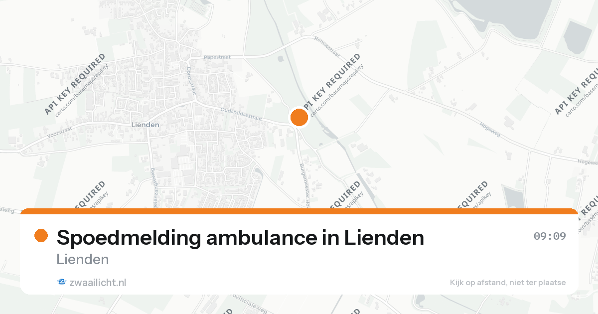 Spoedmelding ambulance in Lienden — 21 aug 2026