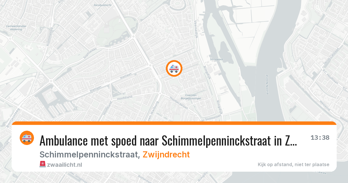 Ambulance met spoed naar Schimmelpenninckstraat in Zwijndrecht — 29 jan 2026
