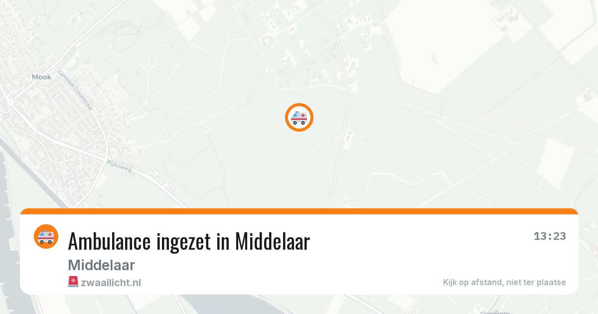 Ambulance ingezet in Middelaar — 8 jun 2026
