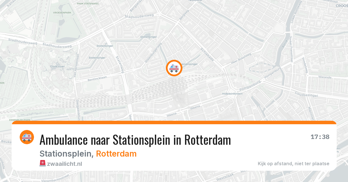 Ambulance naar Stationsplein in Rotterdam — 2 mrt 2026