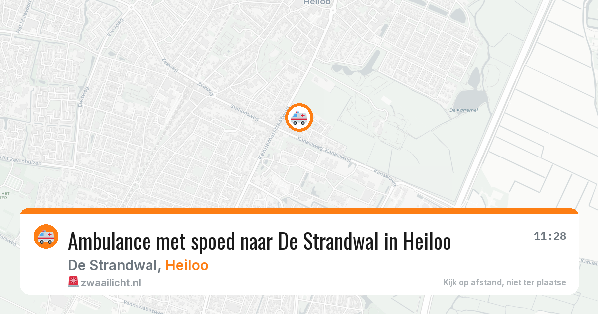 Ambulance met spoed naar De Strandwal in Heiloo — 31 jul 2026