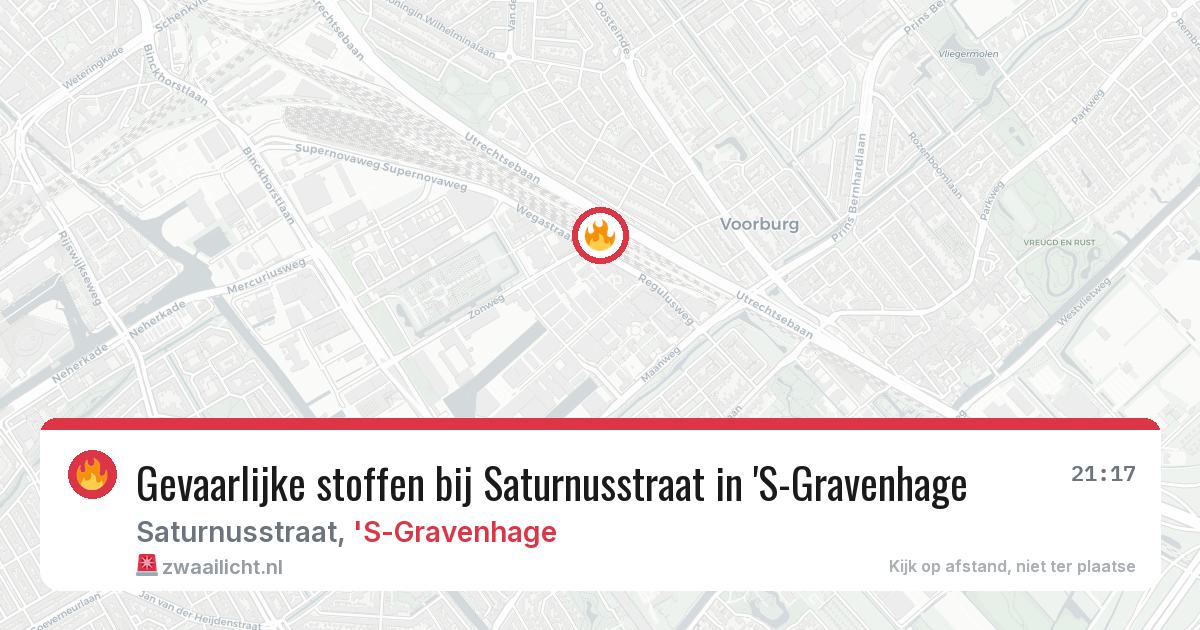 Gevaarlijke stoffen bij Saturnusstraat in 'S-Gravenhage — 4 jun 2026