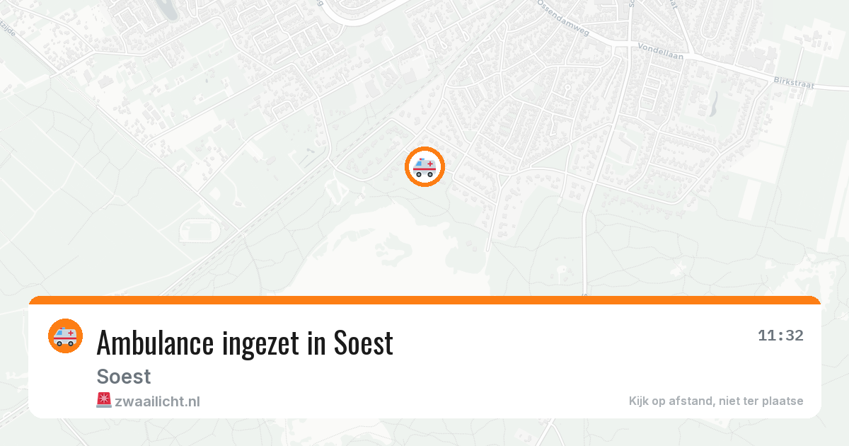 Ambulance ingezet in Soest — 11 aug 2026