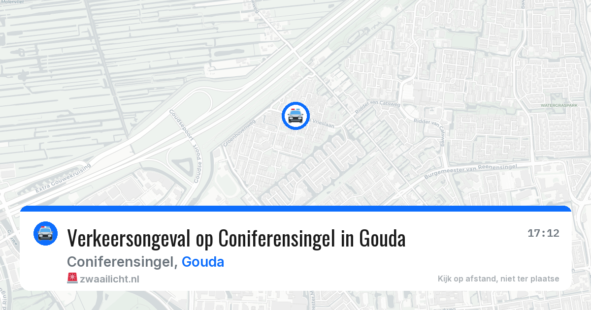 Verkeersongeval op Coniferensingel in Gouda — 1 jun 2026