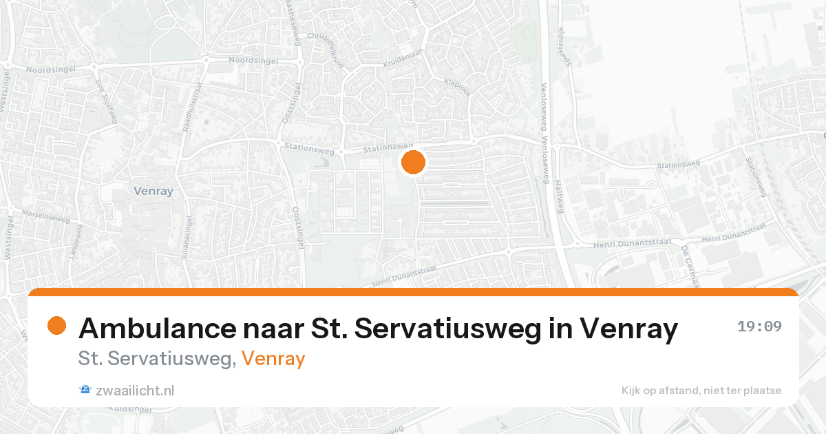 Ambulance naar St. Servatiusweg in Venray — 25 aug 2026