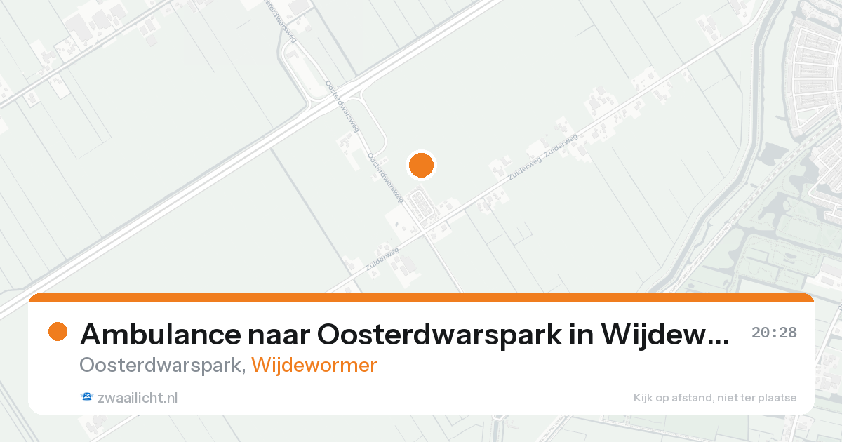 Ambulance naar Oosterdwarspark in Wijdewormer — 30 jan 2026