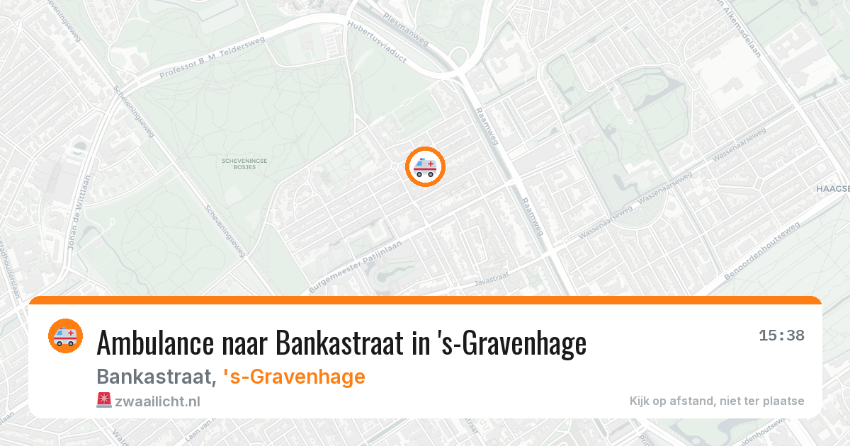 Ambulance naar Bankastraat in 's-Gravenhage — 21 jul 2026