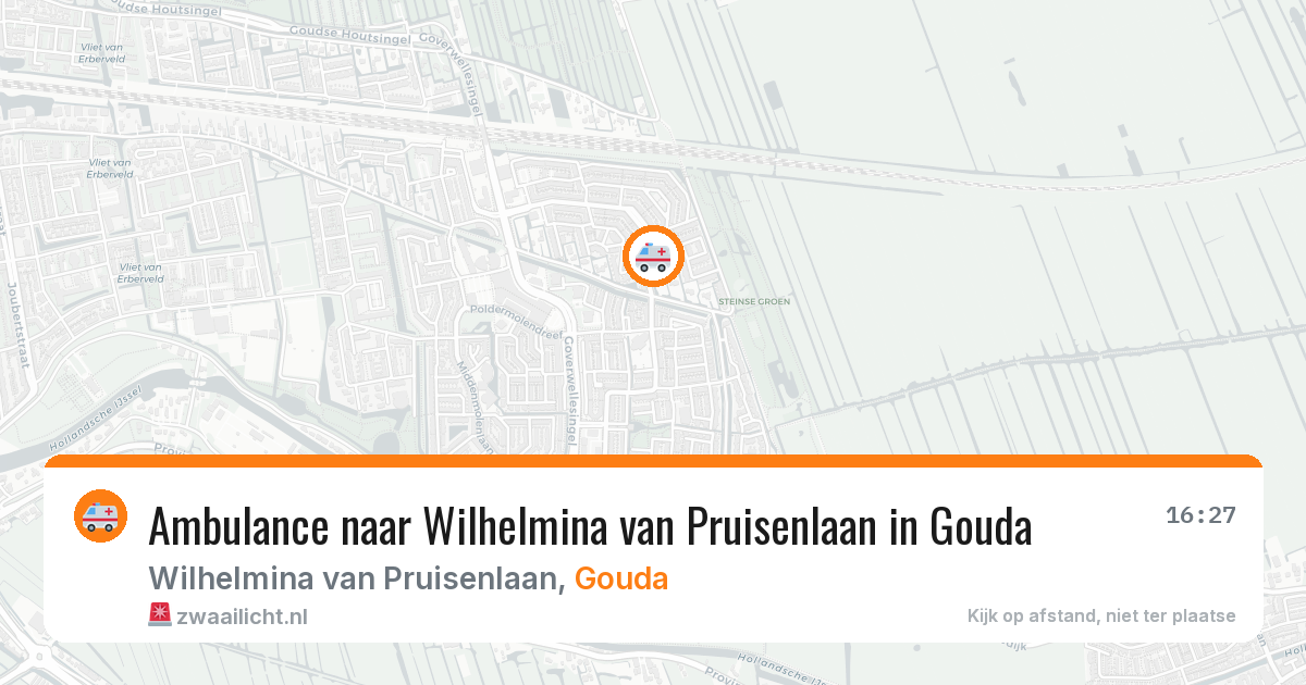 Ambulance naar Wilhelmina van Pruisenlaan in Gouda — 8 mei 2026