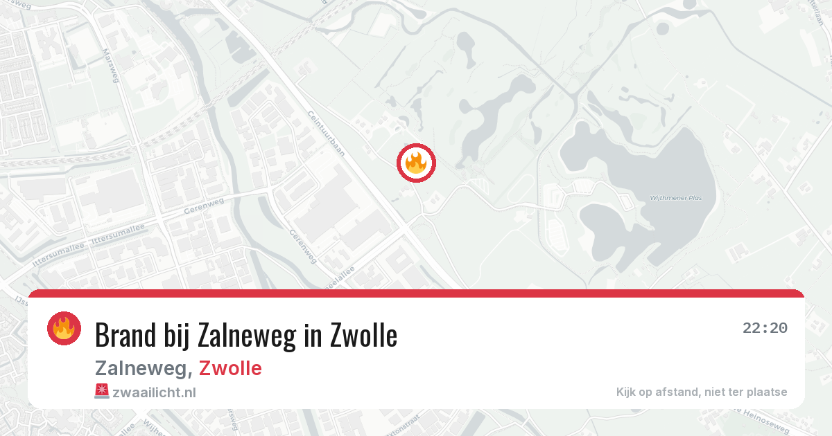 Brand bij Zalneweg in Zwolle — 7 jul 2026