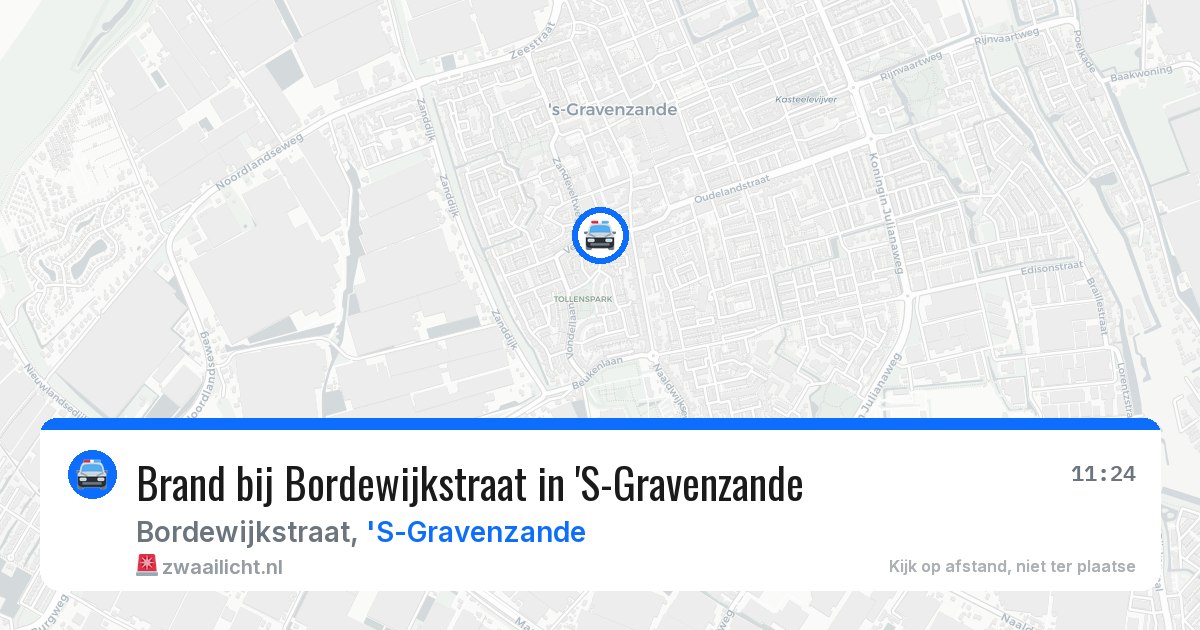 Brand bij Bordewijkstraat in 'S-Gravenzande — 28 jun 2026