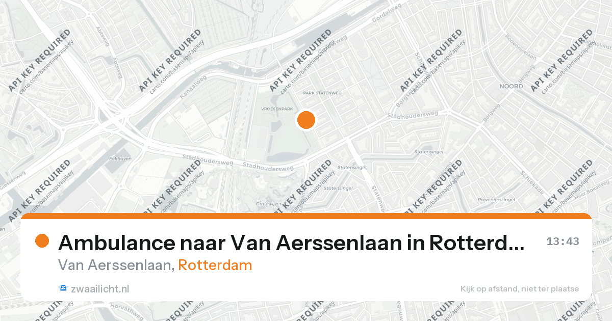 Ambulance naar Van Aerssenlaan in Rotterdam — 18 jul 2026