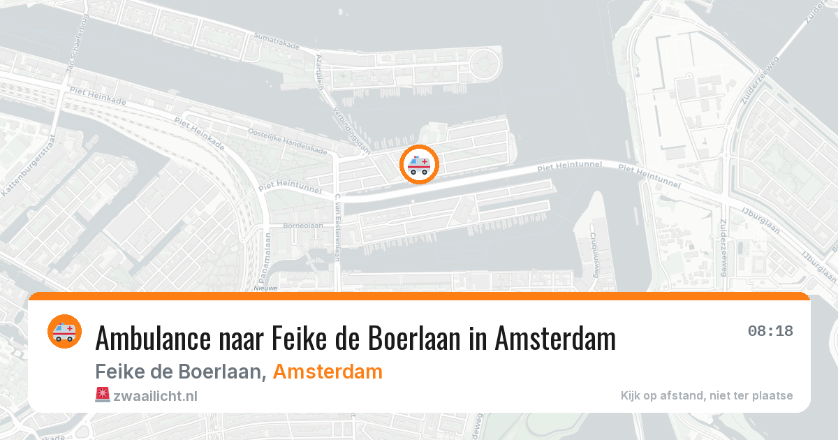 Ambulance naar Feike de Boerlaan in Amsterdam — 26 jun 2026
