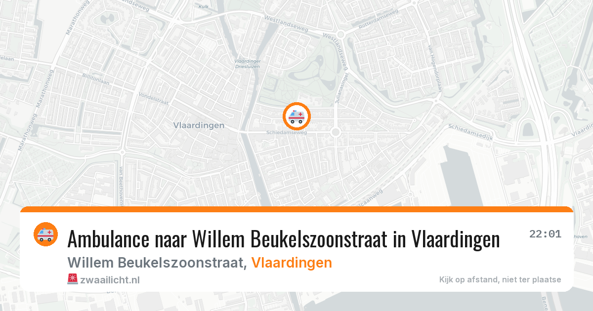 Ambulance naar Willem Beukelszoonstraat in Vlaardingen — 28 mei 2026