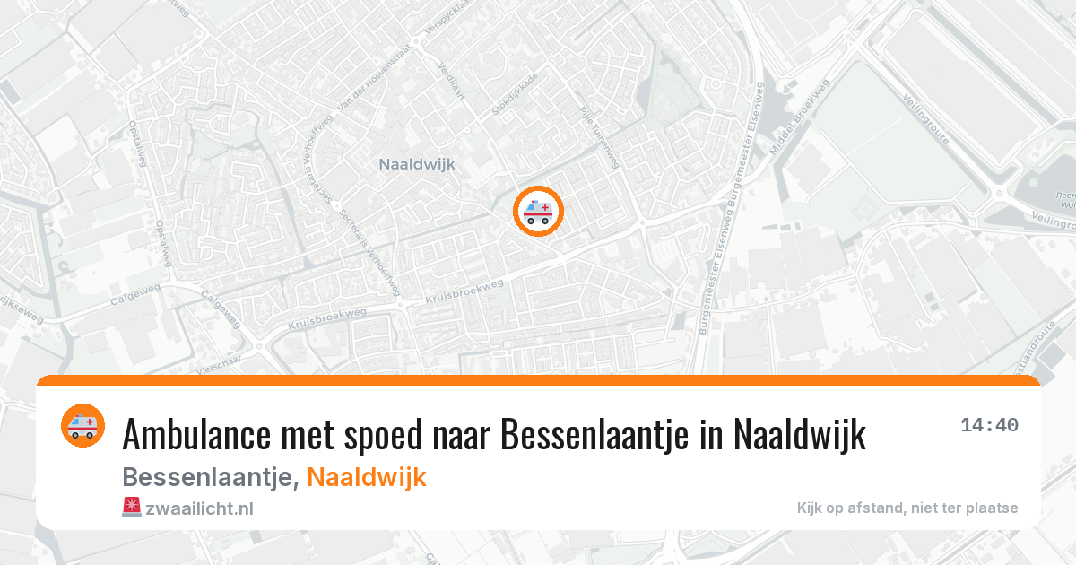 Ambulance met spoed naar Bessenlaantje in Naaldwijk — 23 mrt 2026