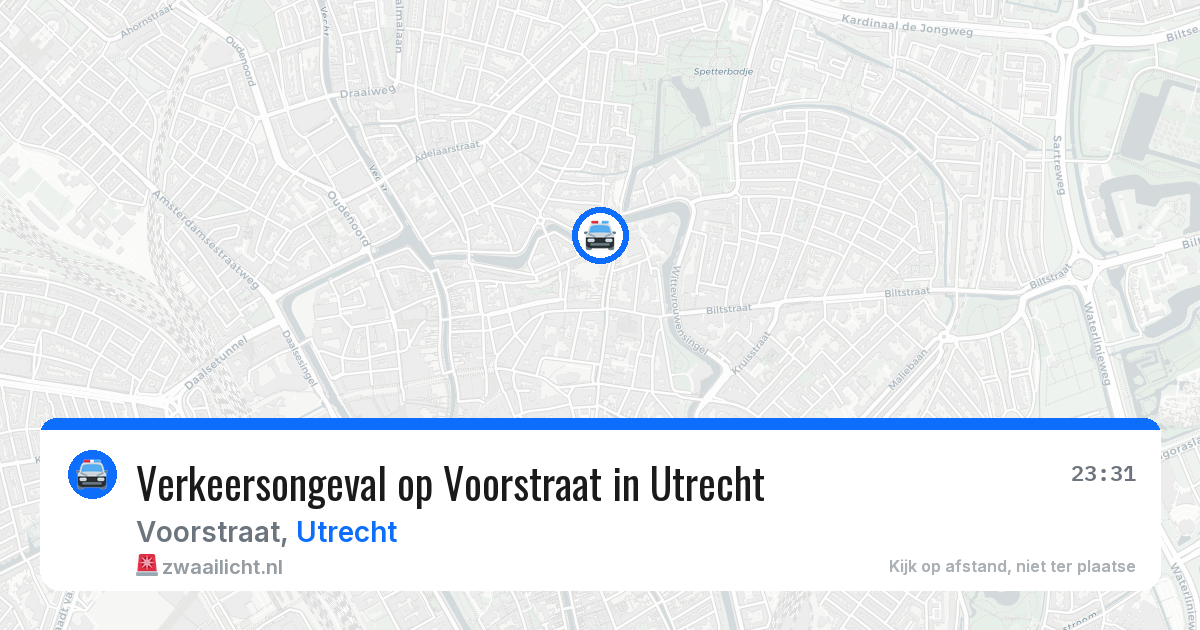 Verkeersongeval op Voorstraat in Utrecht — 27 apr 2026