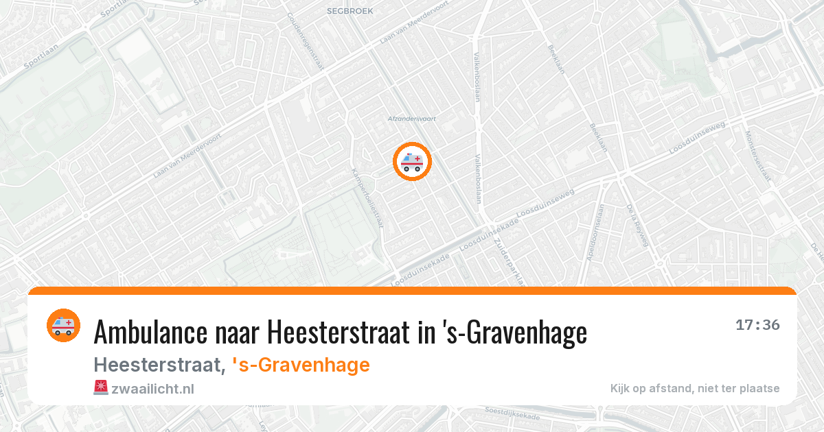 Ambulance naar Heesterstraat in 's-Gravenhage — 29 jun 2026
