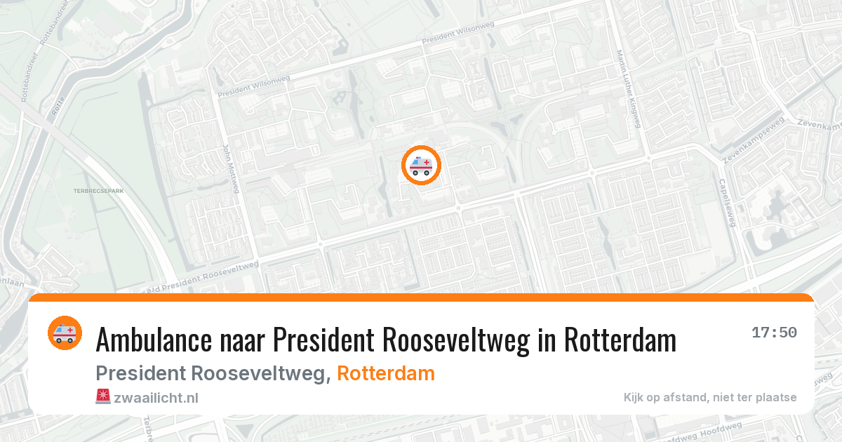 Ambulance naar President Rooseveltweg in Rotterdam — 11 aug 2026