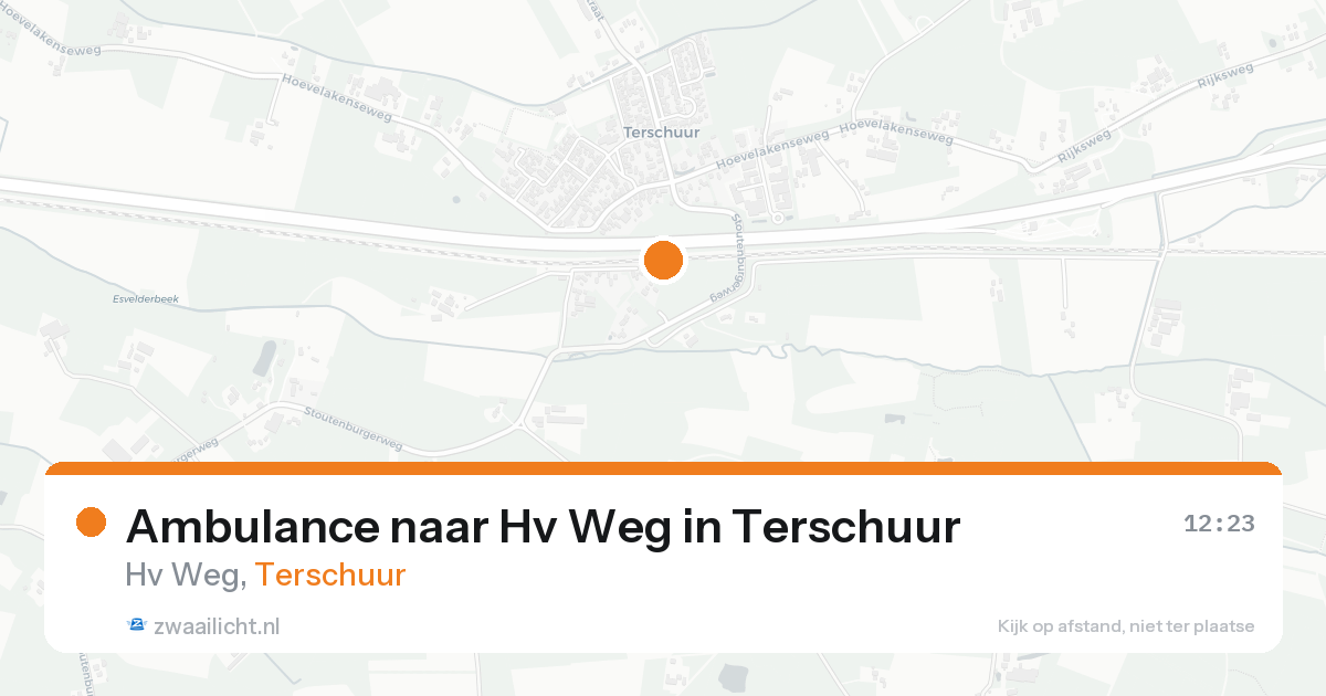 Ambulance naar Hv Weg in Terschuur — 22 aug 2026
