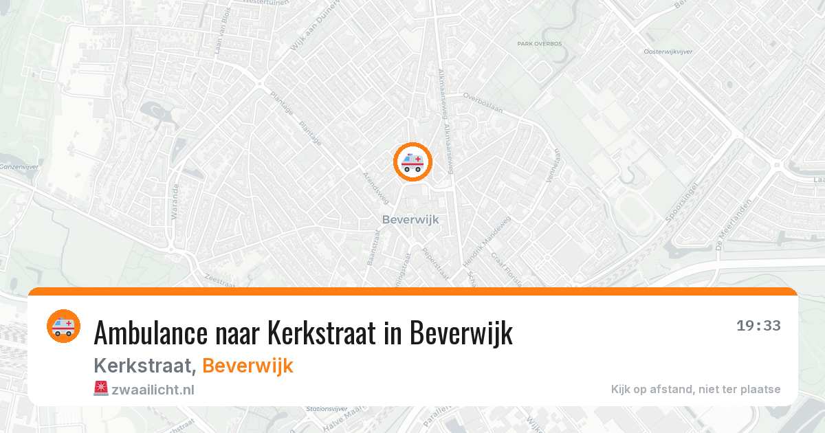 Ambulance naar Kerkstraat in Beverwijk — 21 mrt 2026