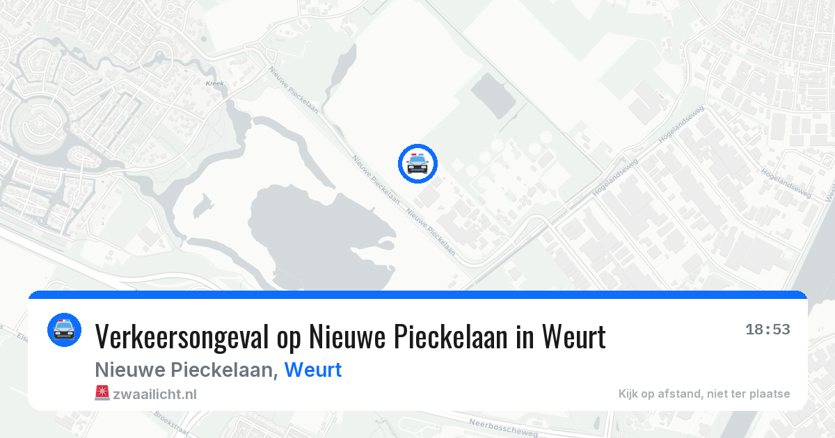 Verkeersongeval op Nieuwe Pieckelaan in Weurt — 13 apr 2026