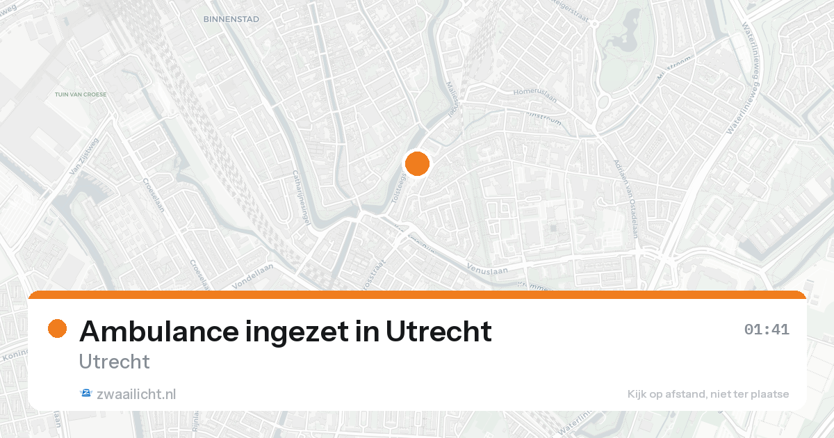 Ambulance ingezet in Utrecht — 24 jun 2026
