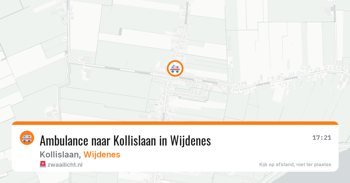 Ambulance naar Kollislaan in Wijdenes — 10 jul 2026