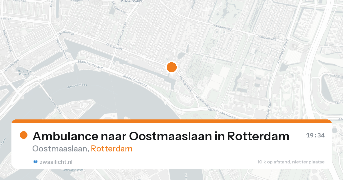 Ambulance naar Oostmaaslaan in Rotterdam — 7 feb 2026