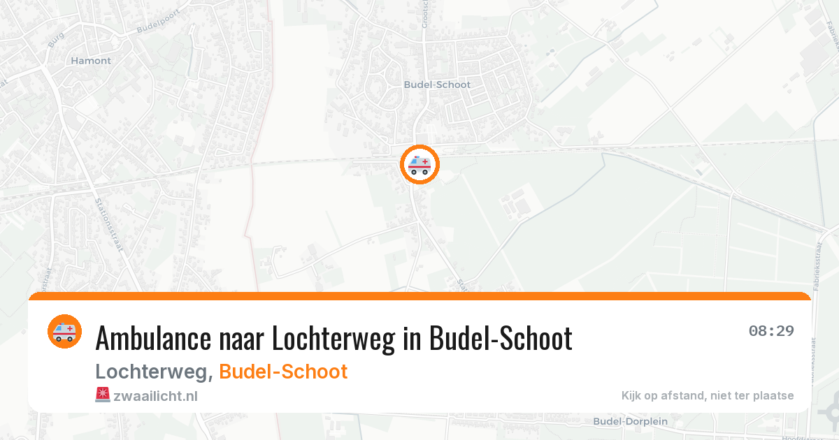 Ambulance naar Lochterweg in Budel-Schoot — 8 jun 2026
