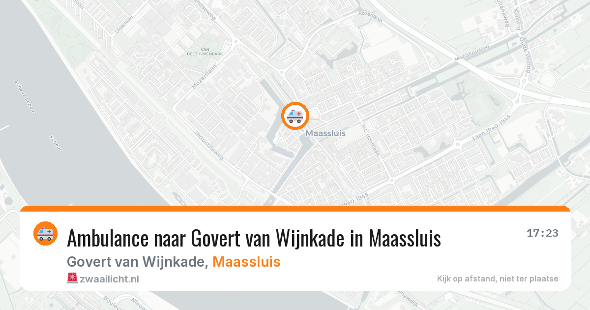 Ambulance naar Govert van Wijnkade in Maassluis — 13 jun 2026