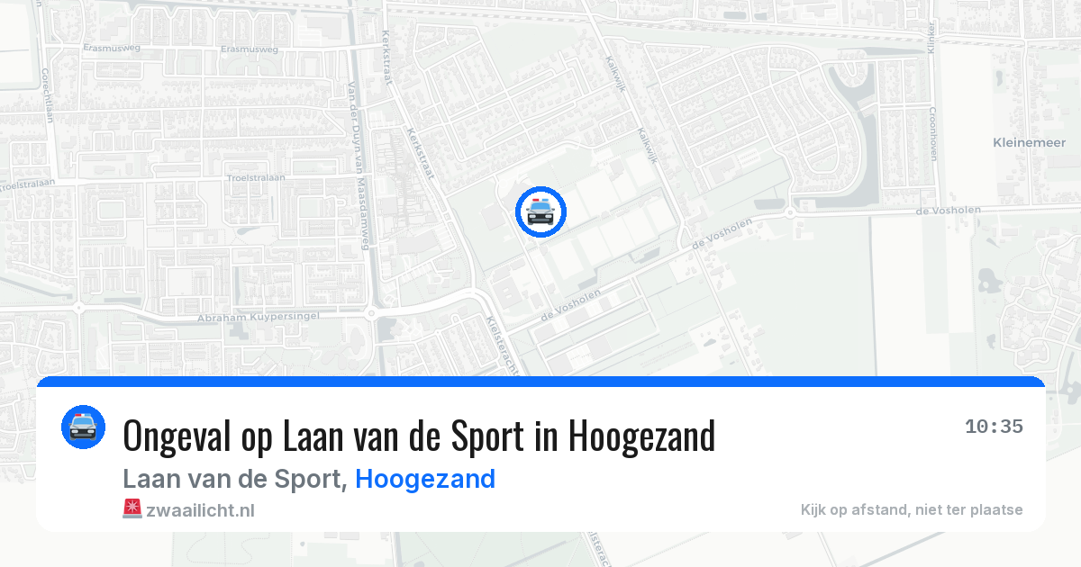 Ongeval op Laan van de Sport in Hoogezand — 31 jul 2026