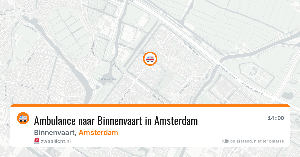 Ambulance naar Binnenvaart in Amsterdam — 2 aug 2026