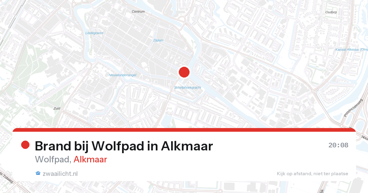 Brand bij Wolfpad in Alkmaar — 9 apr 2026