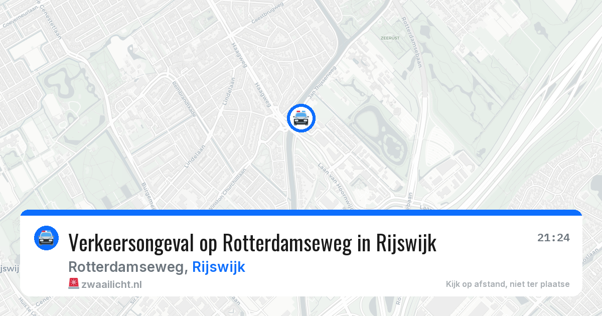 Verkeersongeval op Rotterdamseweg in Rijswijk — 22 jul 2026