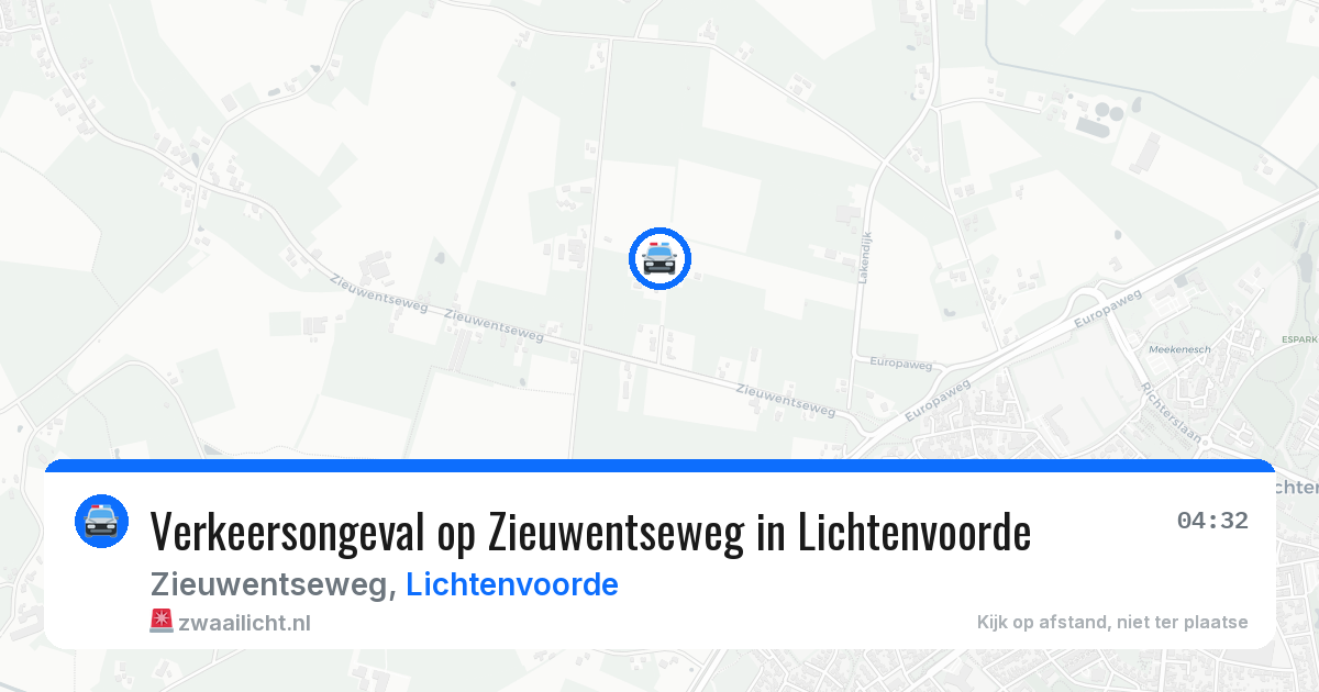 Verkeersongeval op Zieuwentseweg in Lichtenvoorde — 10 mei 2026