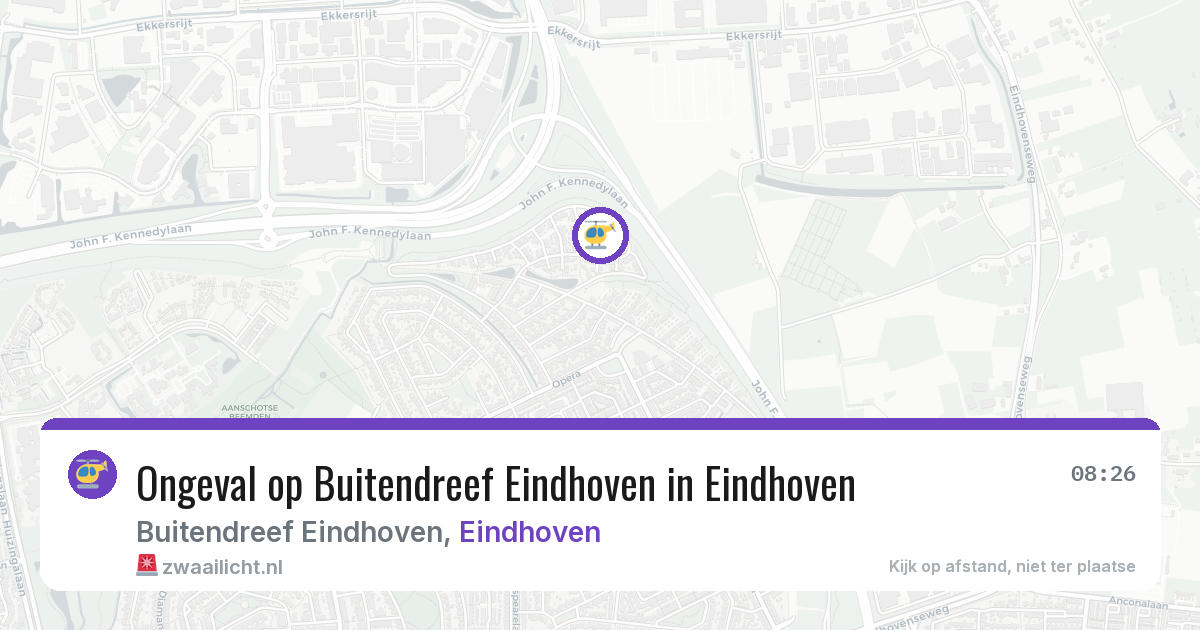 Ongeval op Buitendreef Eindhoven in Eindhoven — 14 jul 2026