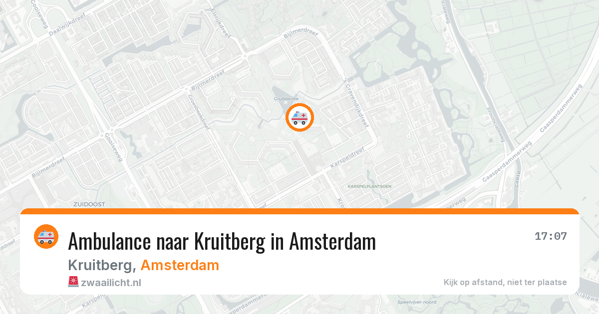 Ambulance naar Kruitberg in Amsterdam — 26 mei 2026