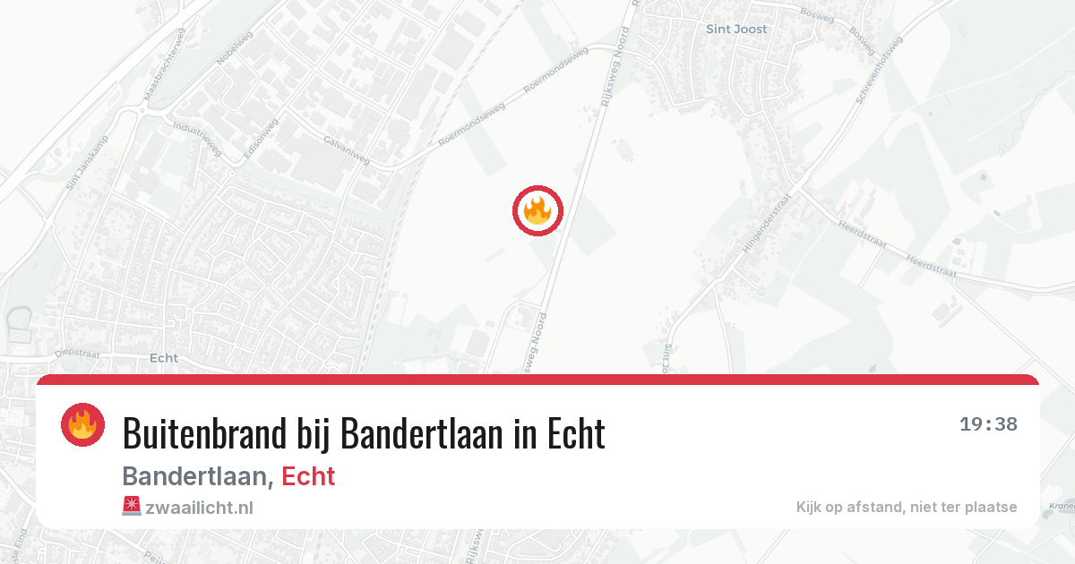 Buitenbrand bij Bandertlaan in Echt — 1 jul 2026
